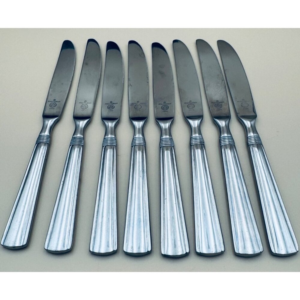 8 Pfaltzgraff KENILWORTH Table Knives 18/10 Stainless Steel Discontinued Knife